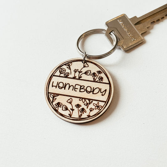 Homebody Floral Keychain