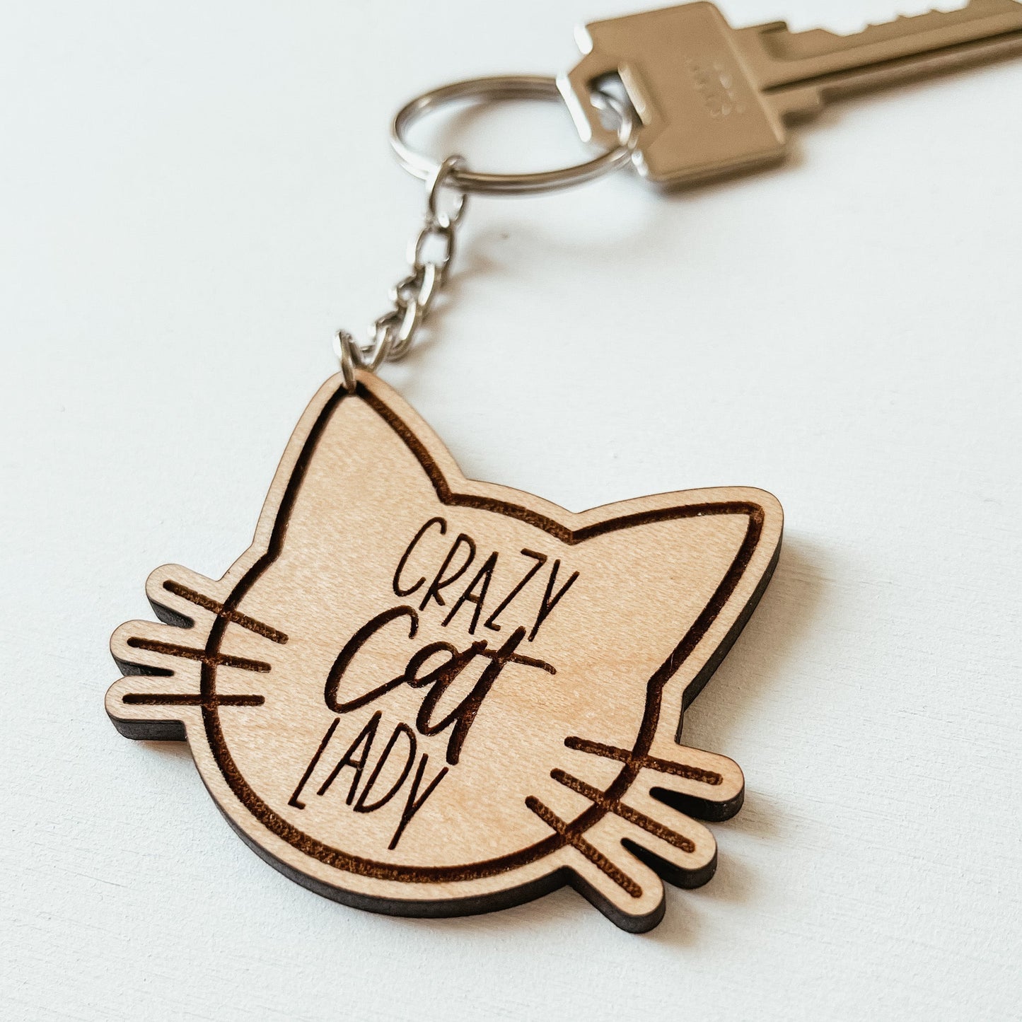 Crazy Cat Lady Keychain