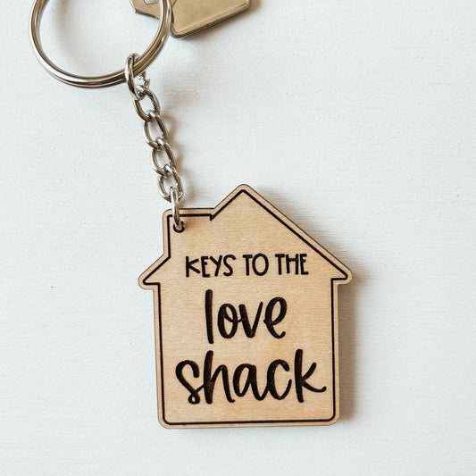 Keys To The Love Shack Keychain