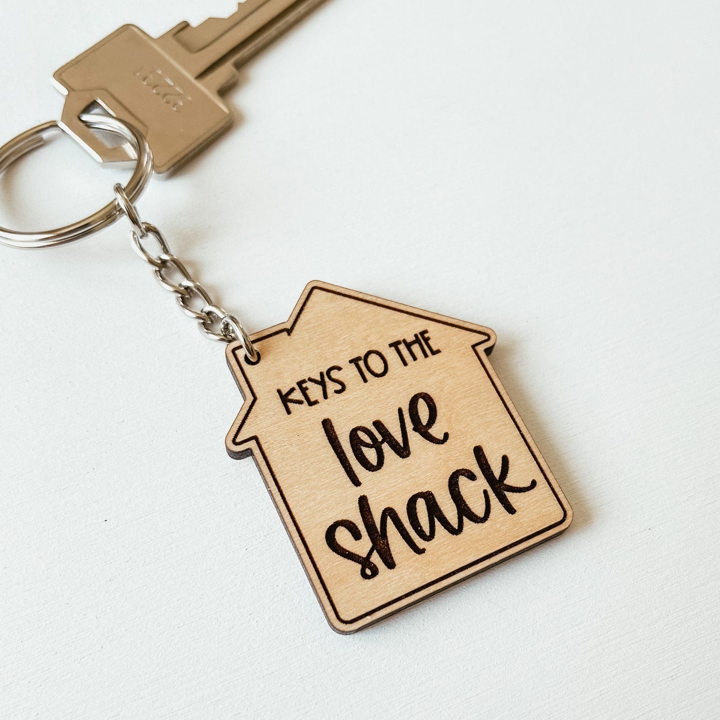 Keys To The Love Shack Keychain