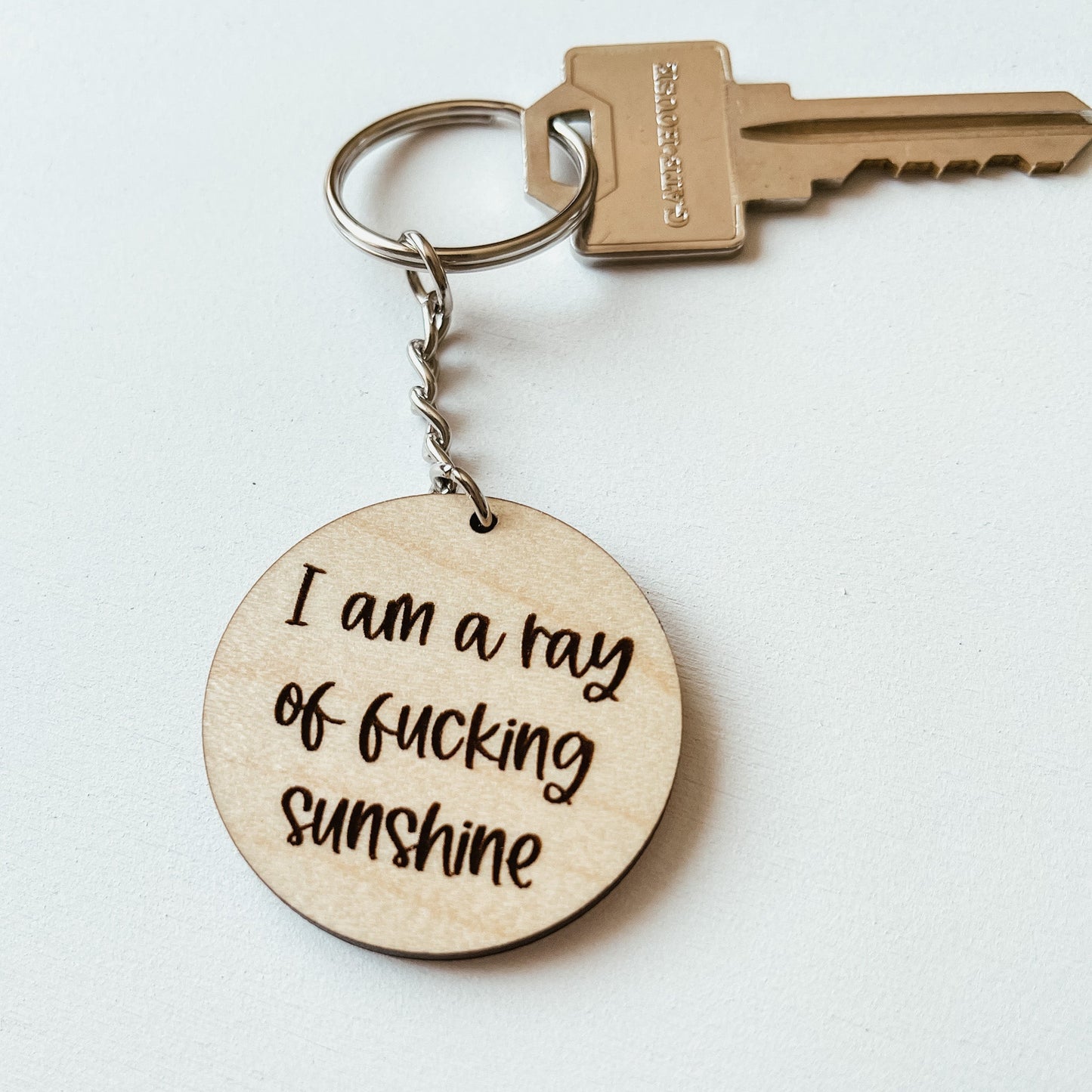 Ray of Fucking Sunshine Keychain