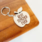 Best Teacher Ever Apple Keychain