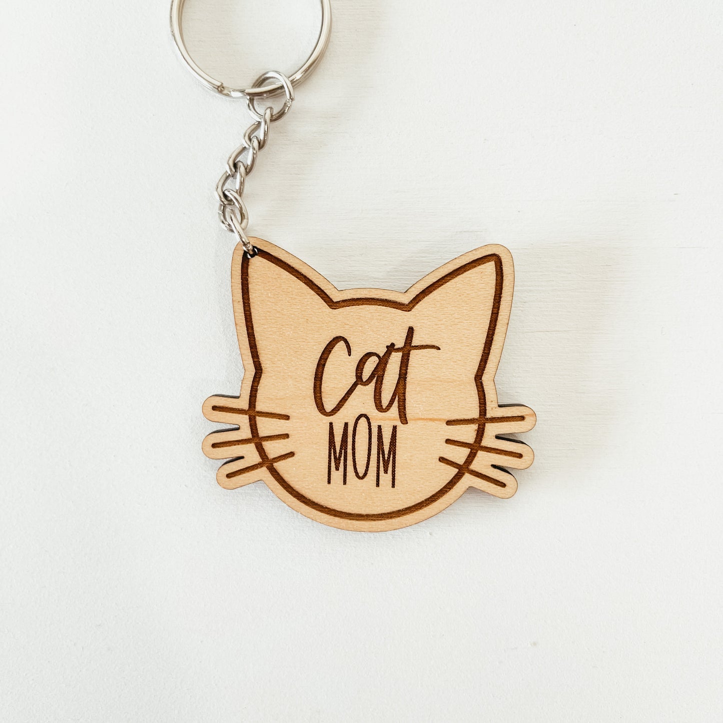 Cat Mom Keychain