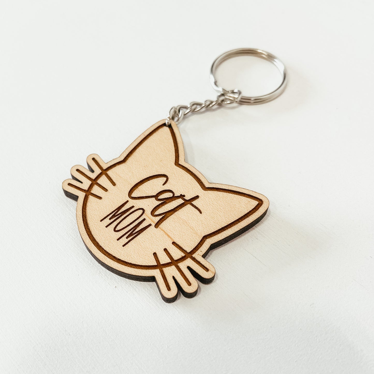 Cat Mom Keychain