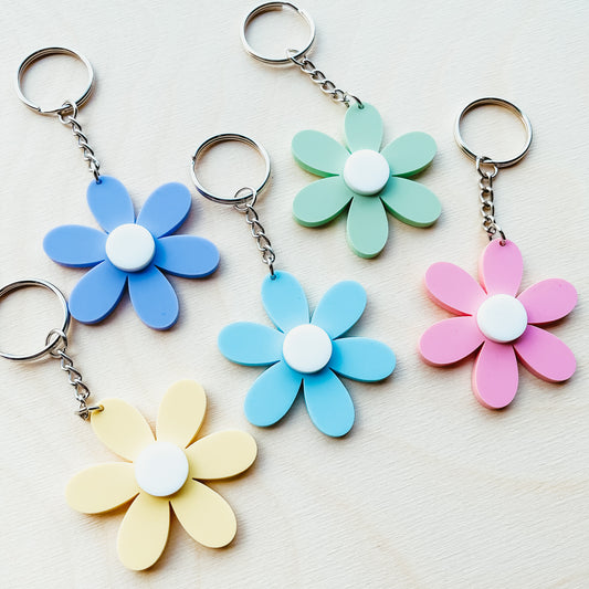 Daisy Acrylic Keychain