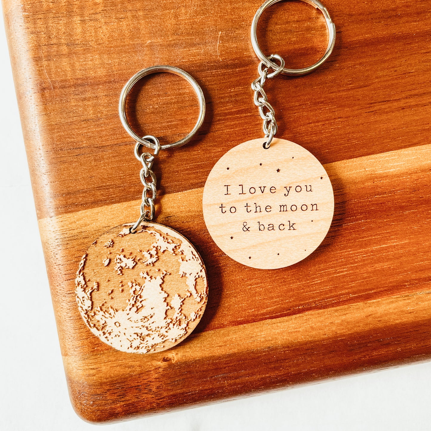 I Love You To The Moon And Back Keychain