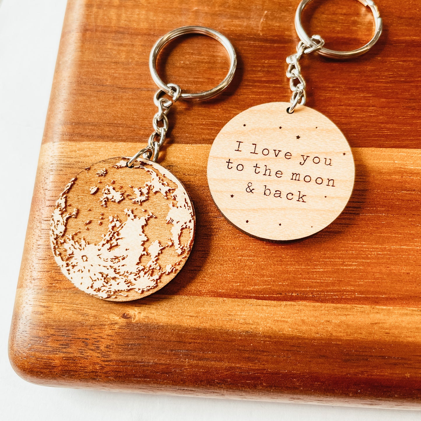 I Love You To The Moon And Back Keychain