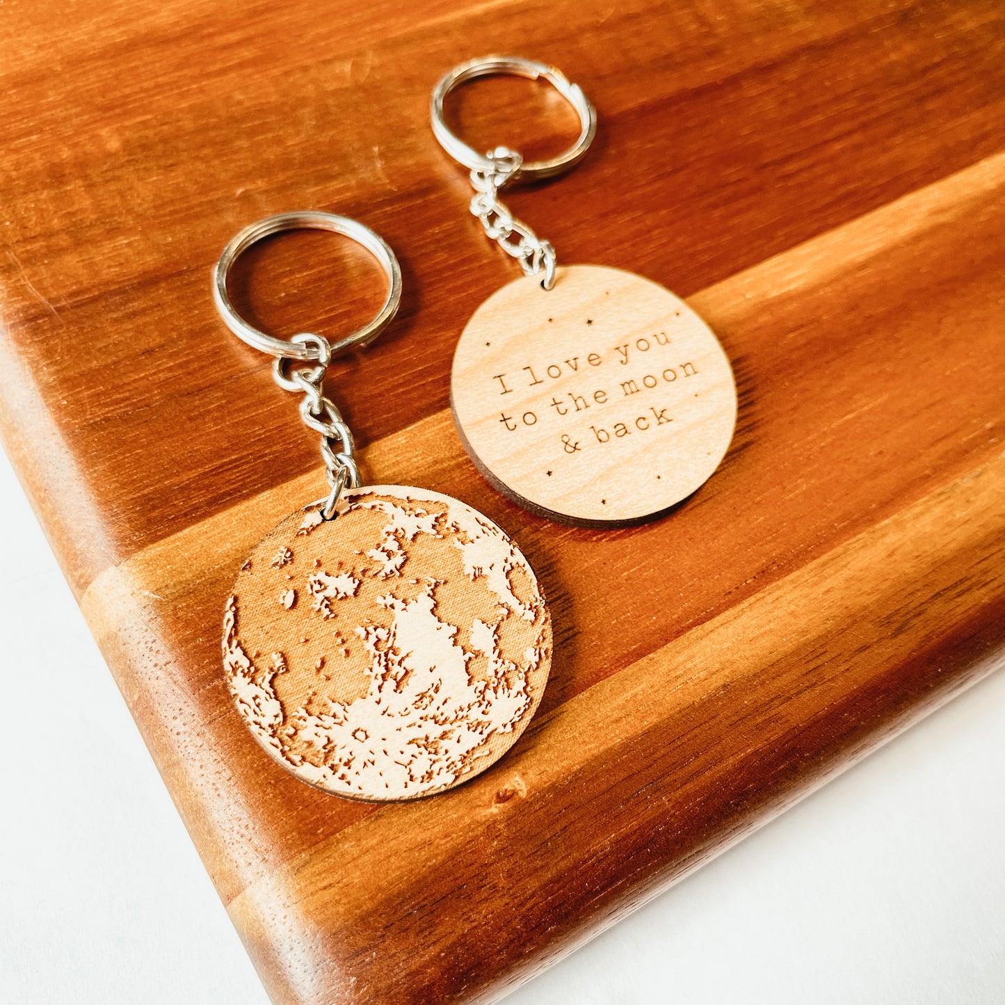 I Love You To The Moon And Back Keychain