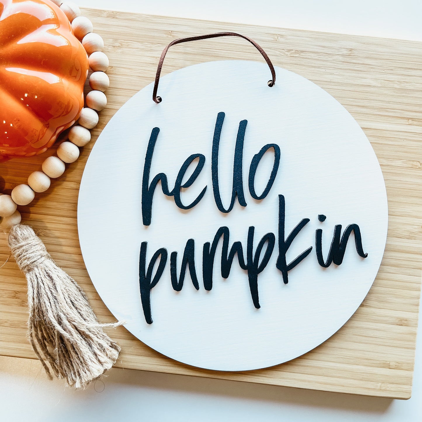 Hello Pumpkin Mini Round