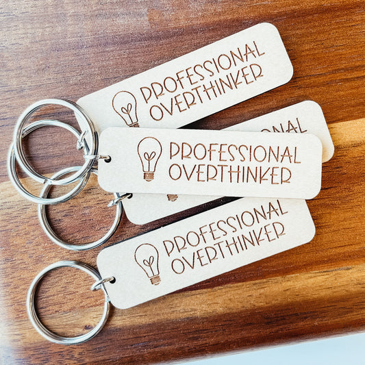 Professional Overthinker Keychain