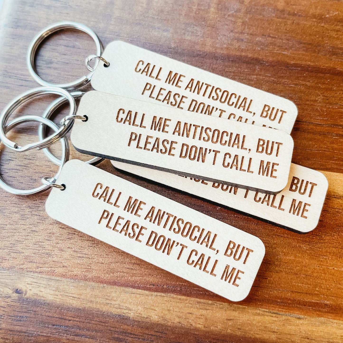 Antisocial Keychain