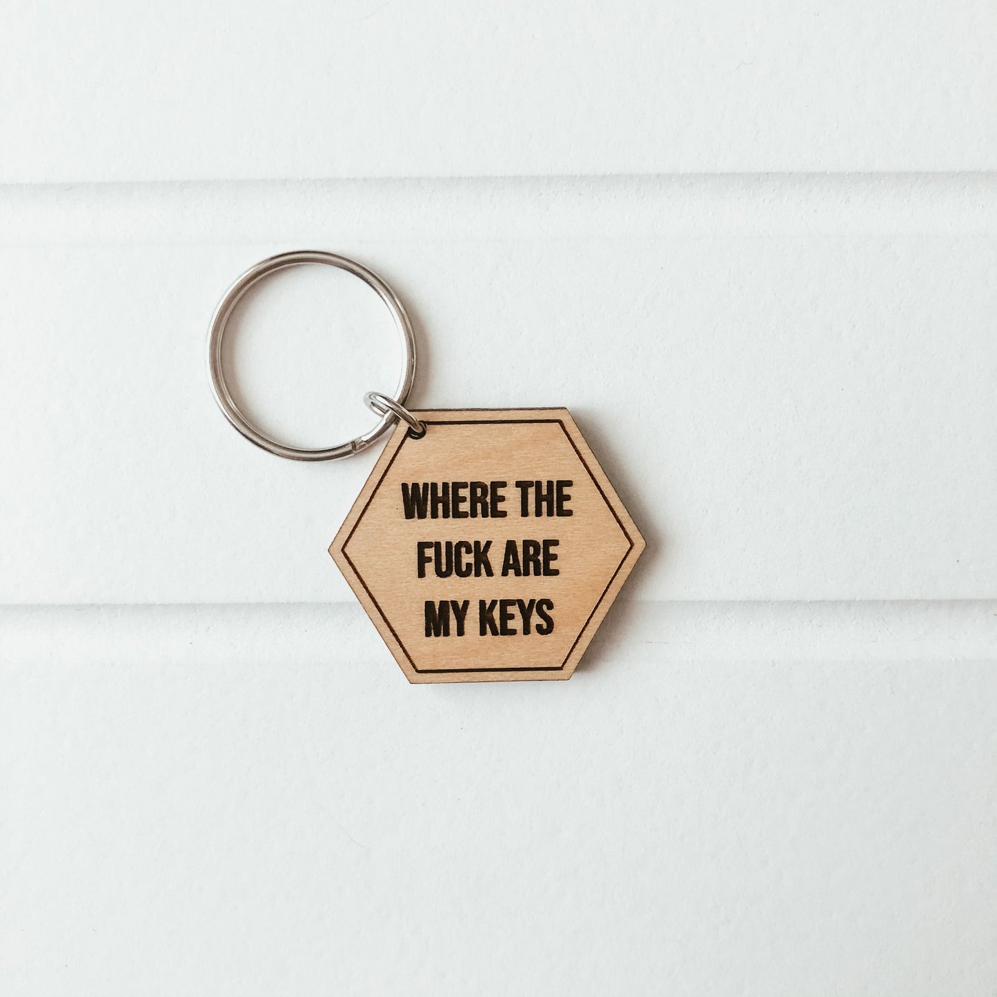 Where The Fuck Are My Keys Keychain