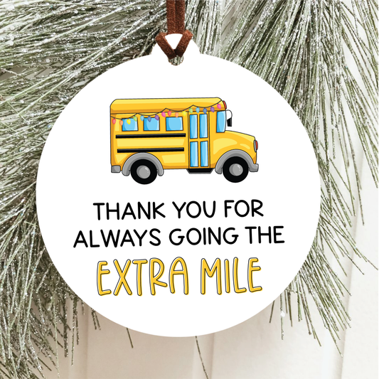 Bus Driver Christmas Ornament