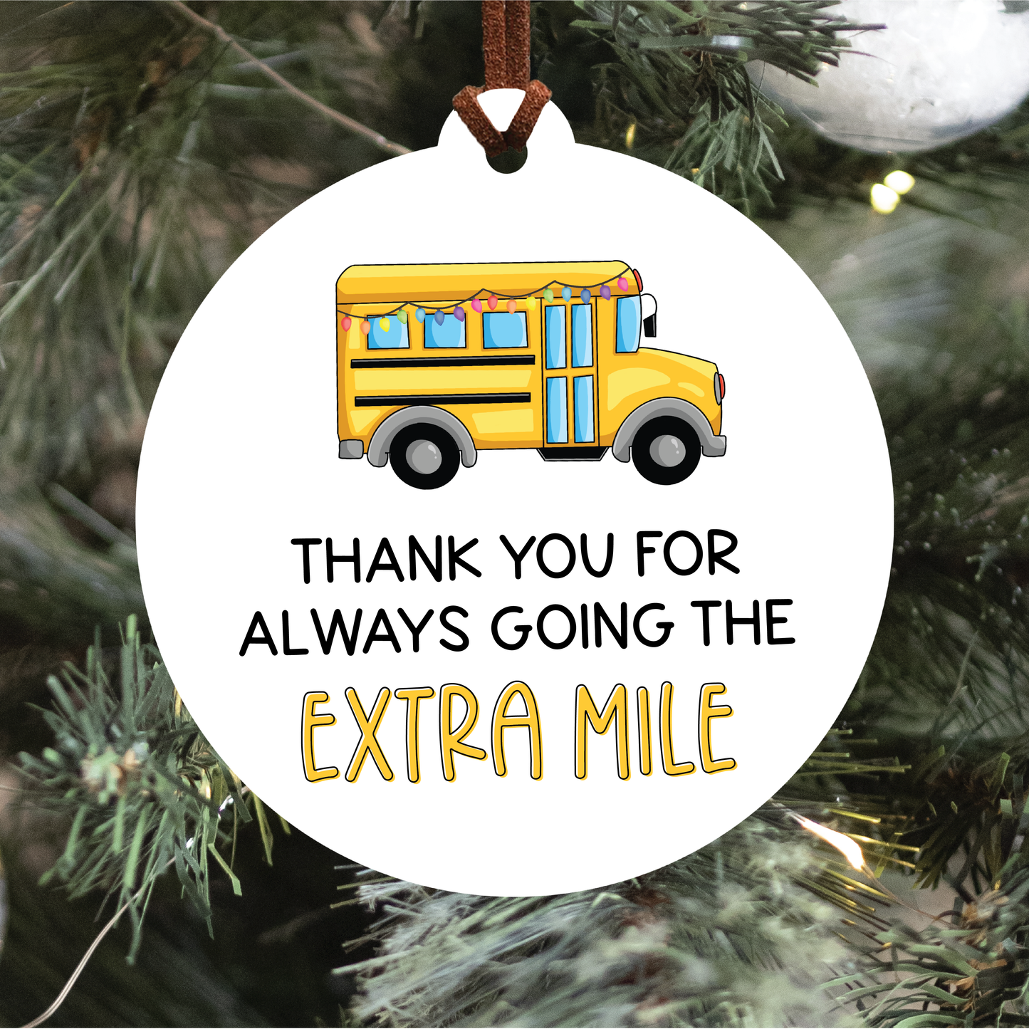 Bus Driver Christmas Ornament