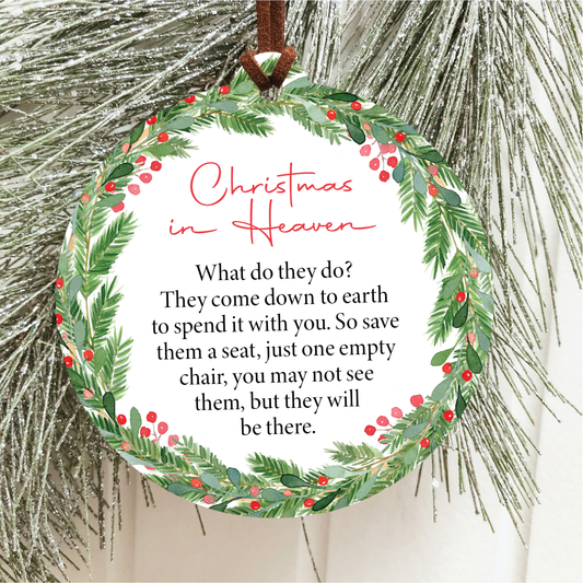 Christmas In Heaven Christmas Ornament