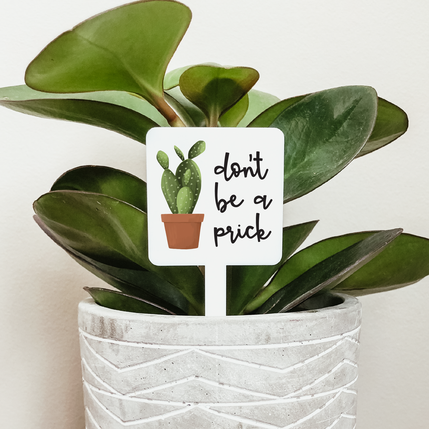 Don't Be A Prick Plant Marker